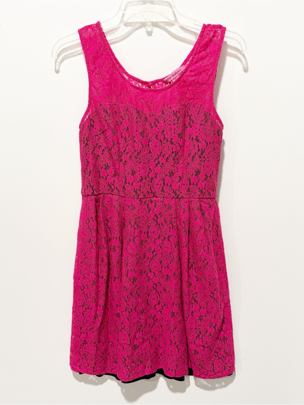 Betsey Johnson Vintage Y2K Lace Overlay A-Line Dress